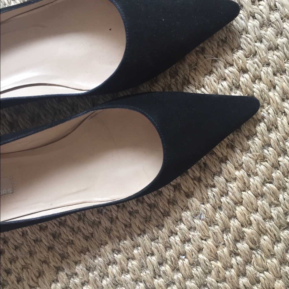 Michael Kors Black Suede kitten heels